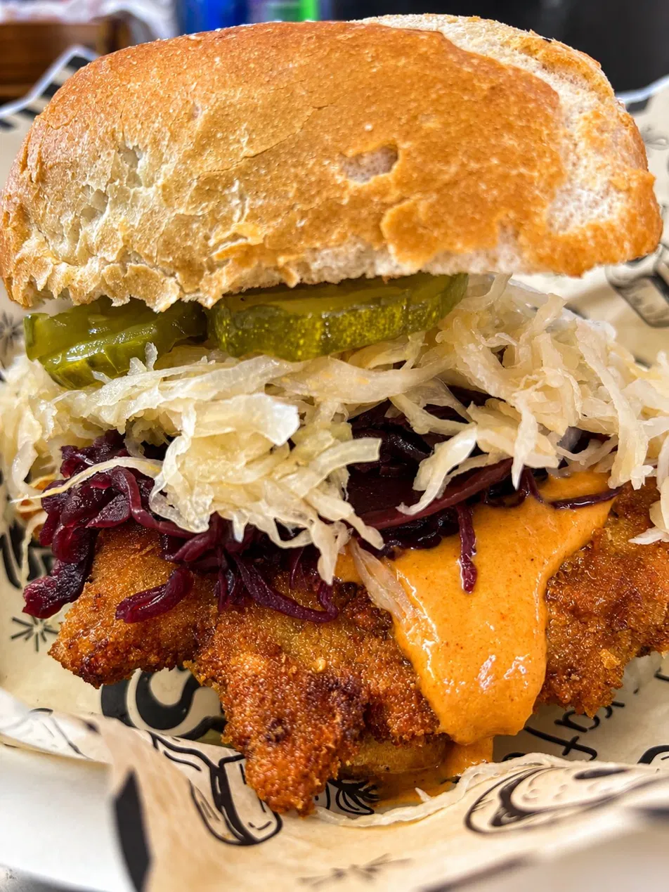Schnitzel sandwich